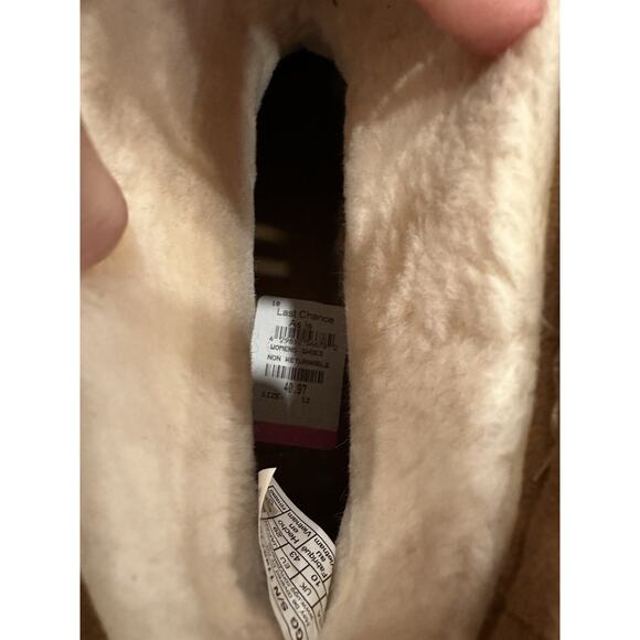 UGG Brooklyn Sunburst Platform Boots Women's Chestnut Suede US 12 - Picture 3 of 10